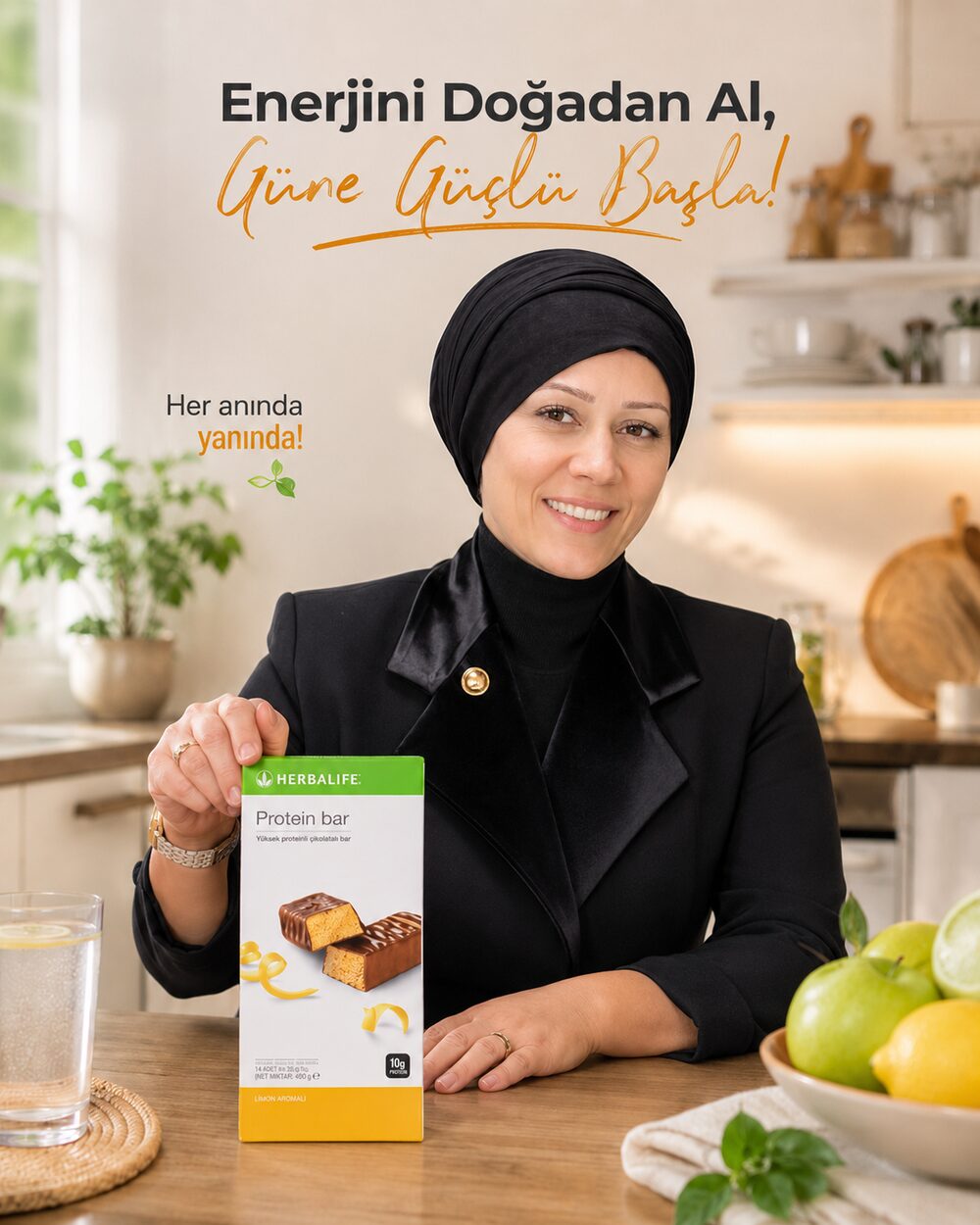 Herbalife Protein Bar çikolatalı atıştırmalık ile ara öğün