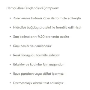 Aloe Güçlendirici Herbalife Şampuan 250 ml — görsel 3